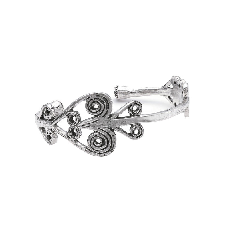 Barnes Metalwork Sterling Silver Cuff With Stone