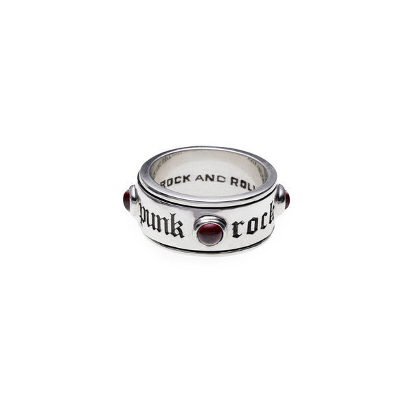 Rebel Punk Punk-Rock -Rebel Sterling Silver Spin Ring - Cynthia Gale New York Jewelry