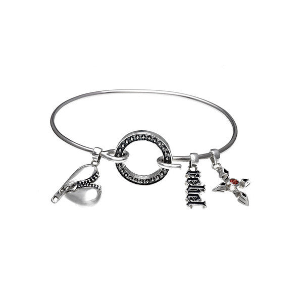 Rebel Punk tension Sterling Silver Bracelet - Cynthia Gale New York Jewelry