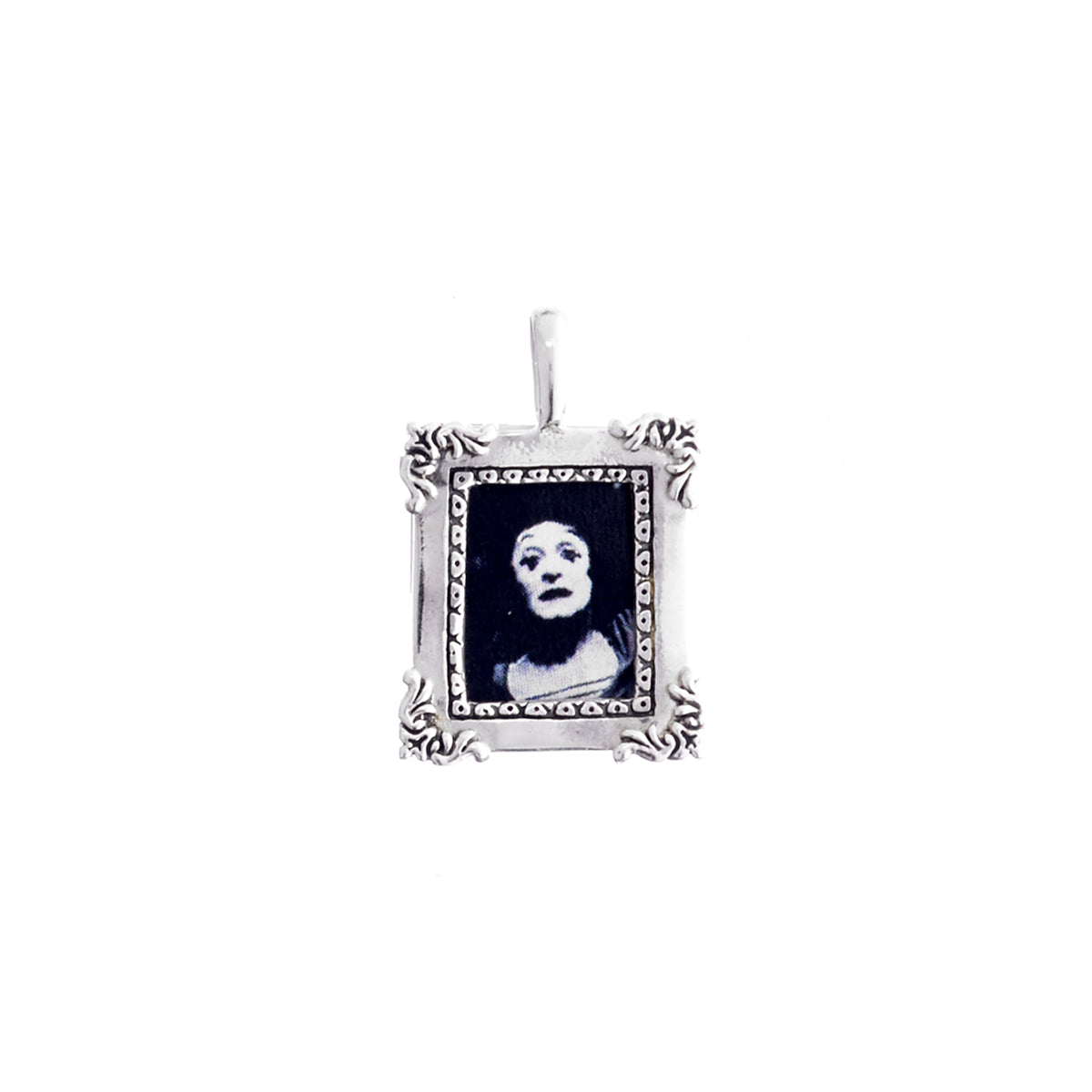 Selfie Rococo Picture Frame Sterling Silver Charm