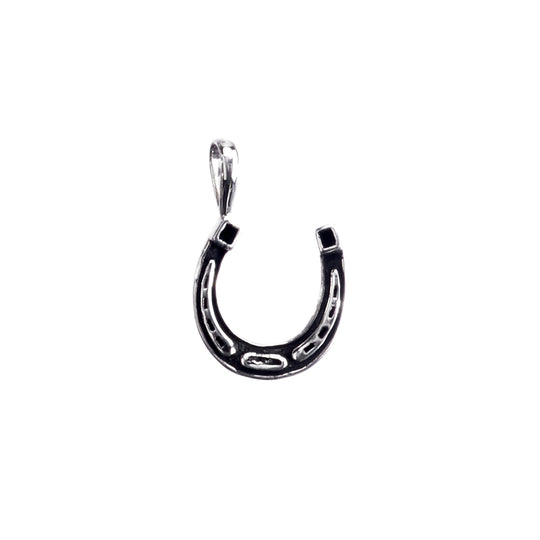 Luck Be A Lady Horseshoe Sterling Silver Charm