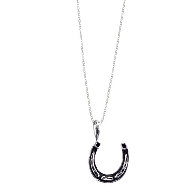 Luck Be A Lady Horseshoe Sterling Silver Charm
