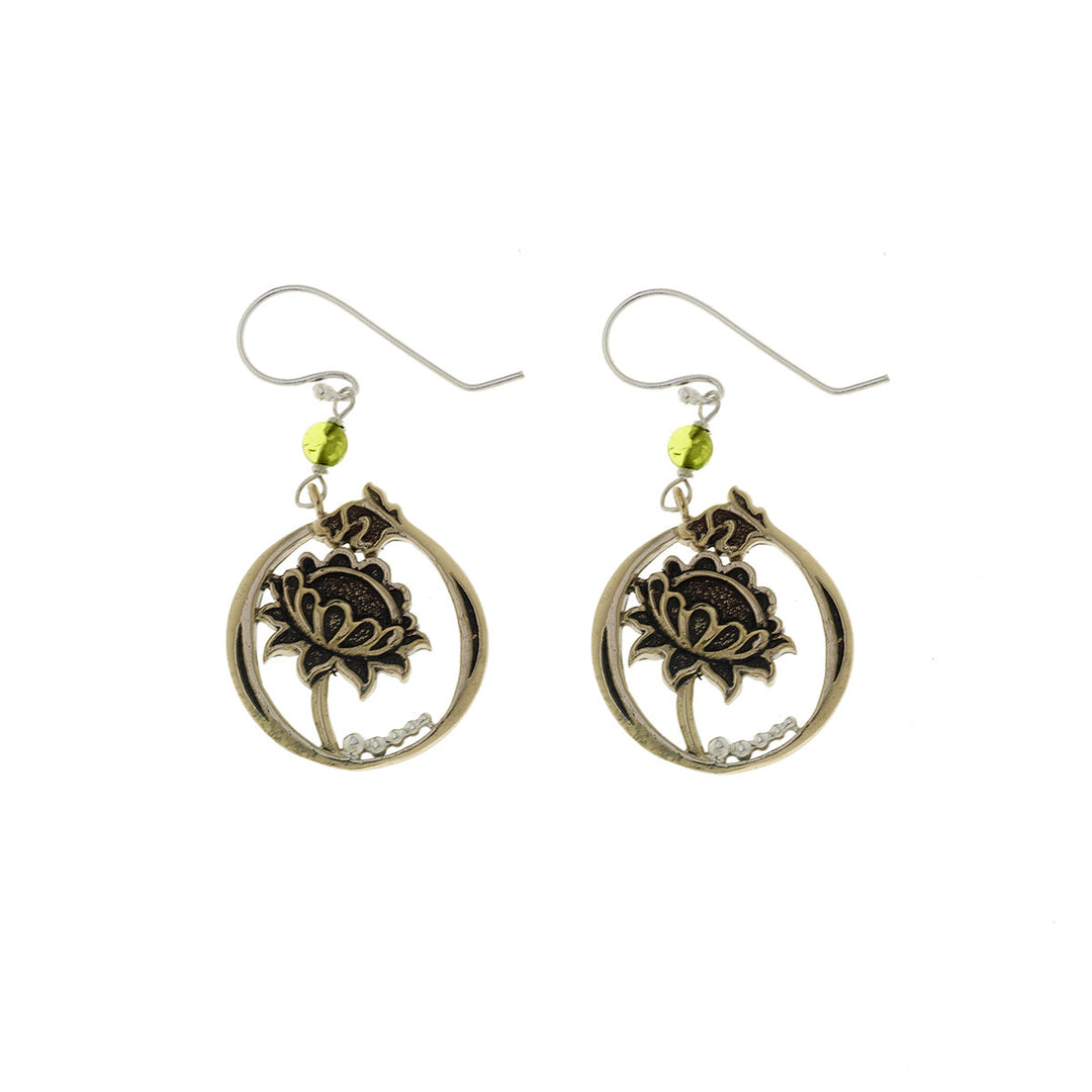 William Morris Hyacinth Sterling Silver Peridot Drop Earring - Cynthia Gale New York Jewelry