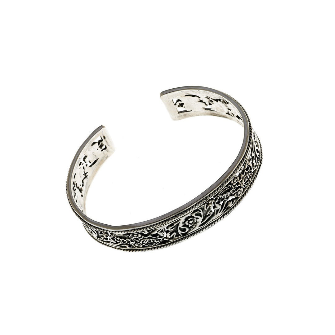 William Morris Hyacinth Sterling Silver Cuff - Cynthia Gale New York Jewelry