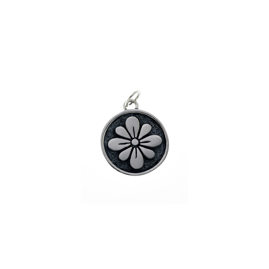 Ceremonial Kamon Sterling Silver August Pear Blossom  Charm - Cynthia Gale New York Jewelry