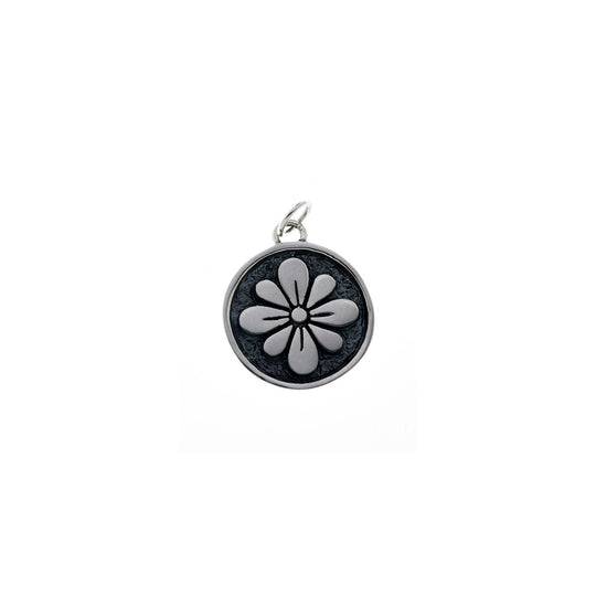 Ceremonial Kamon Sterling Silver August Pear Blossom  Charm - Cynthia Gale New York Jewelry