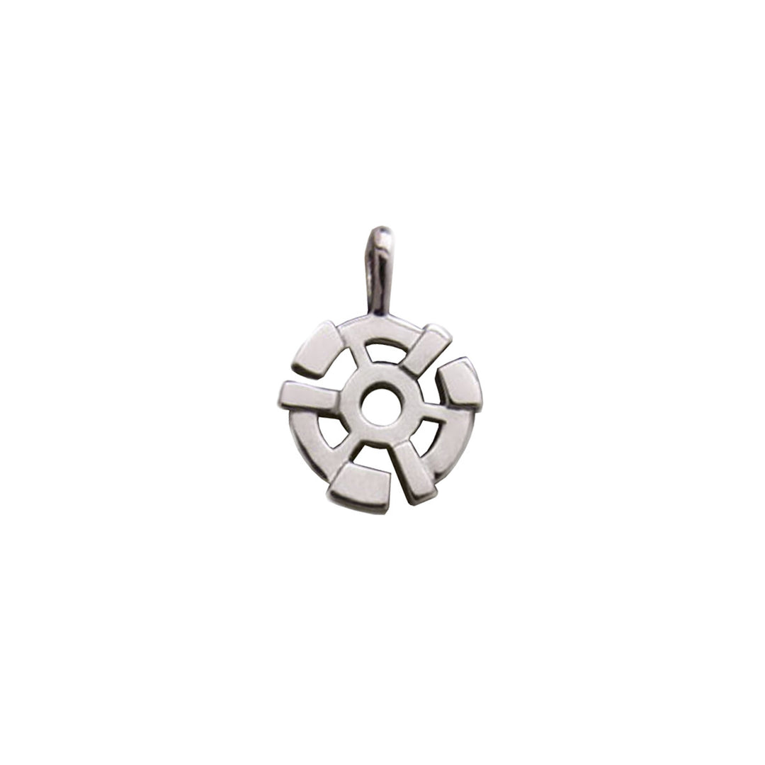 Golden Oldies 45 RPM Space Sterling Silver Charm - Cynthia Gale New York Jewelry