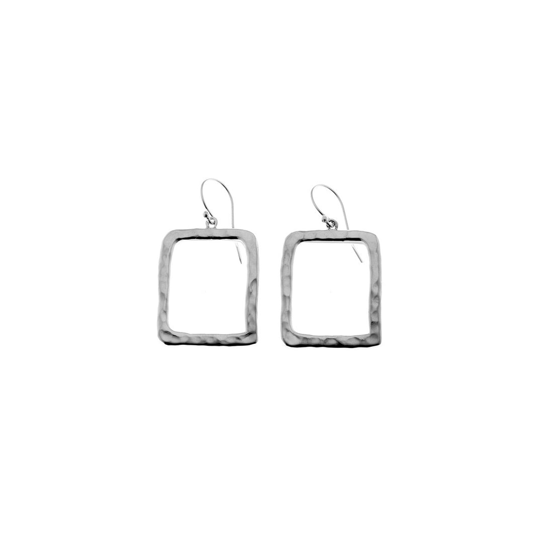 Mystical Pagoda Open Cube Sterling Silver Earring - Cynthia Gale New York Jewelry
