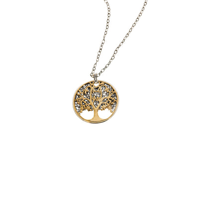 Tree Of Life Sterling Silver Bronze Medallion Necklace - Cynthia Gale New York Jewelry