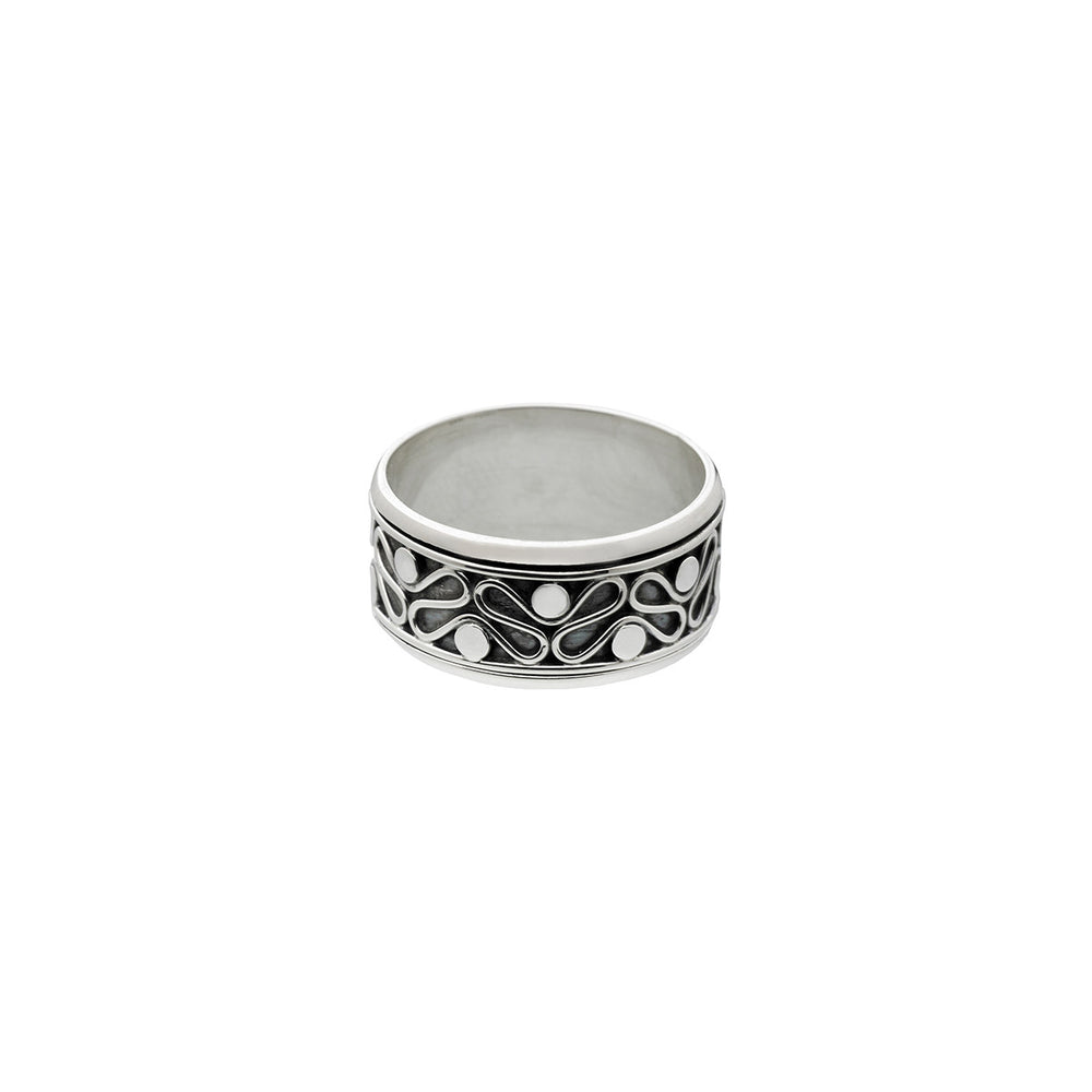 Epsilon Infinity Sterling Silver Spin Ring - Cynthia Gale New York Jewelry