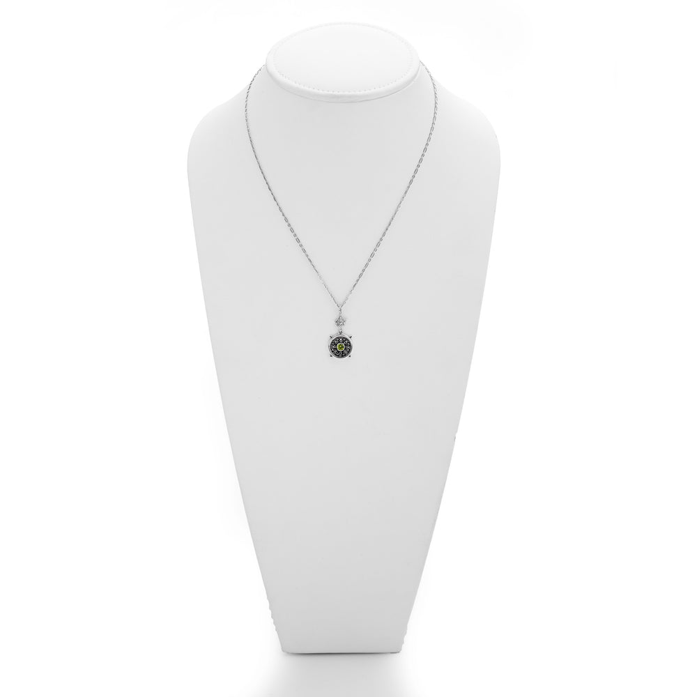 Dharmachakra Sterling Silver Peridot Grace Necklace - Cynthia Gale New York Jewelry