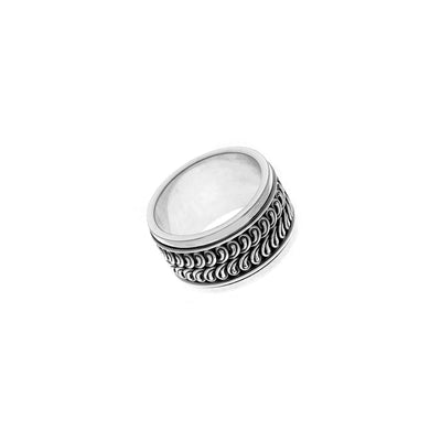 Nusantara Madura Sterling Silver Spin Ring - Cynthia Gale New York Jewelry