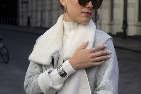 New York Skyline Sterling Silver Cuff - Cynthia Gale New York Jewelry