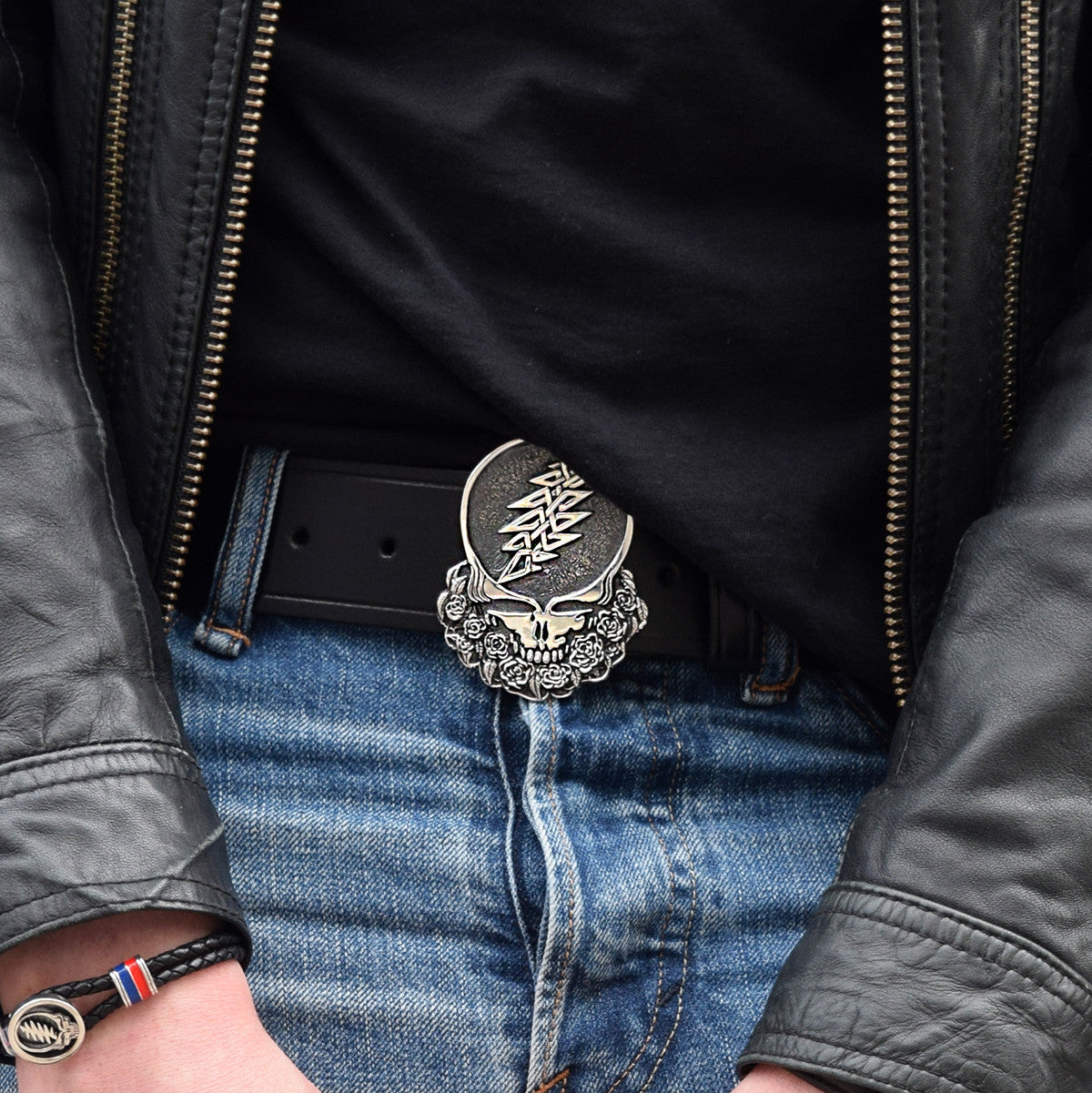 Limited Edition - Cornell '77 - Steal Your Face Sterling Silver Belt Buckle