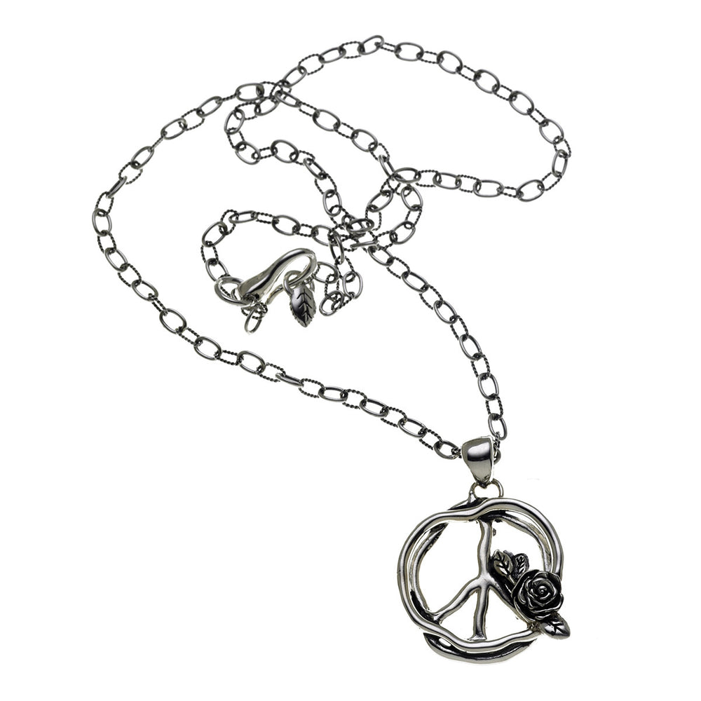 Imagine Peace Sterling Silver Necklace - Cynthia Gale New York Jewelry