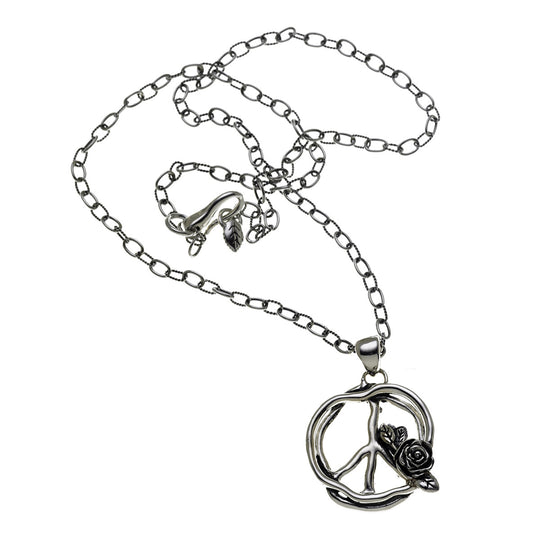 Imagine Peace Sterling Silver Necklace - Cynthia Gale New York Jewelry