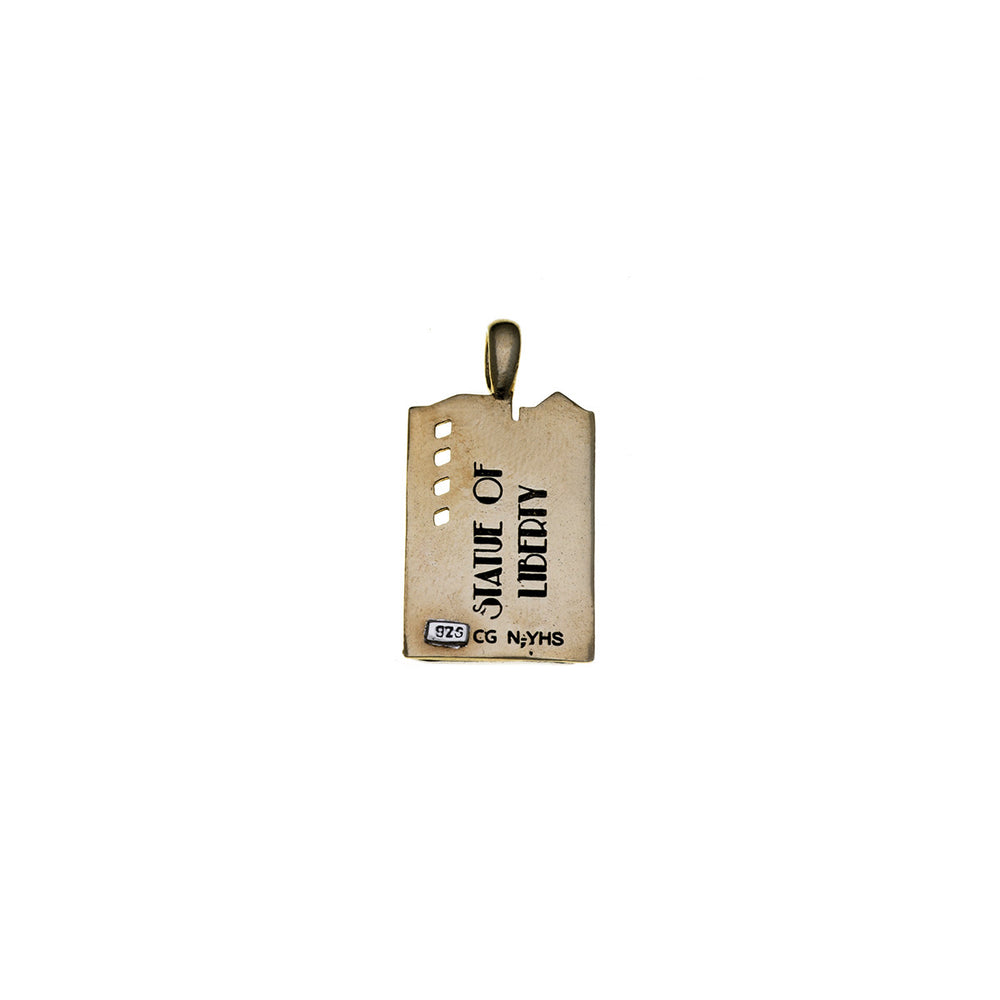 NYC Statue Of Liberty Sterling Silver Necklace - Cynthia Gale New York - 2