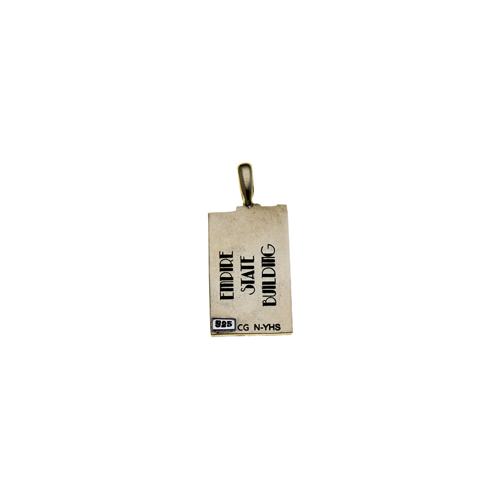 NYC Empire State Building Sterling Silver & Brass Necklace - Cynthia Gale New York - 2