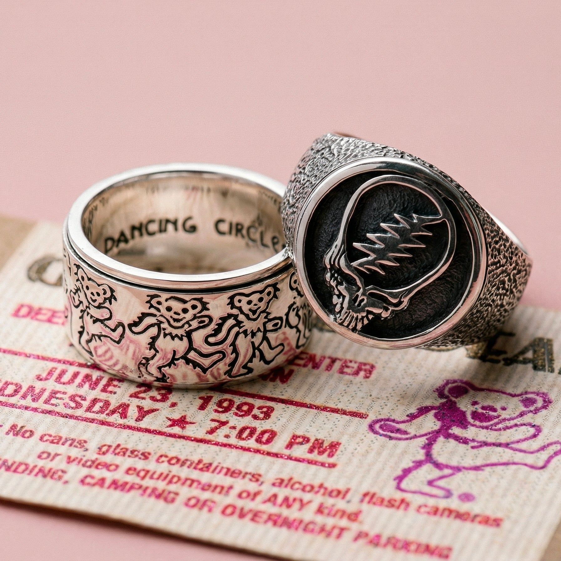 アクセサリー Grateful Dead Ring #21 SILVER 925 Grateful Dead Jewelry in Sterling Silver | Cynthia Gale New York