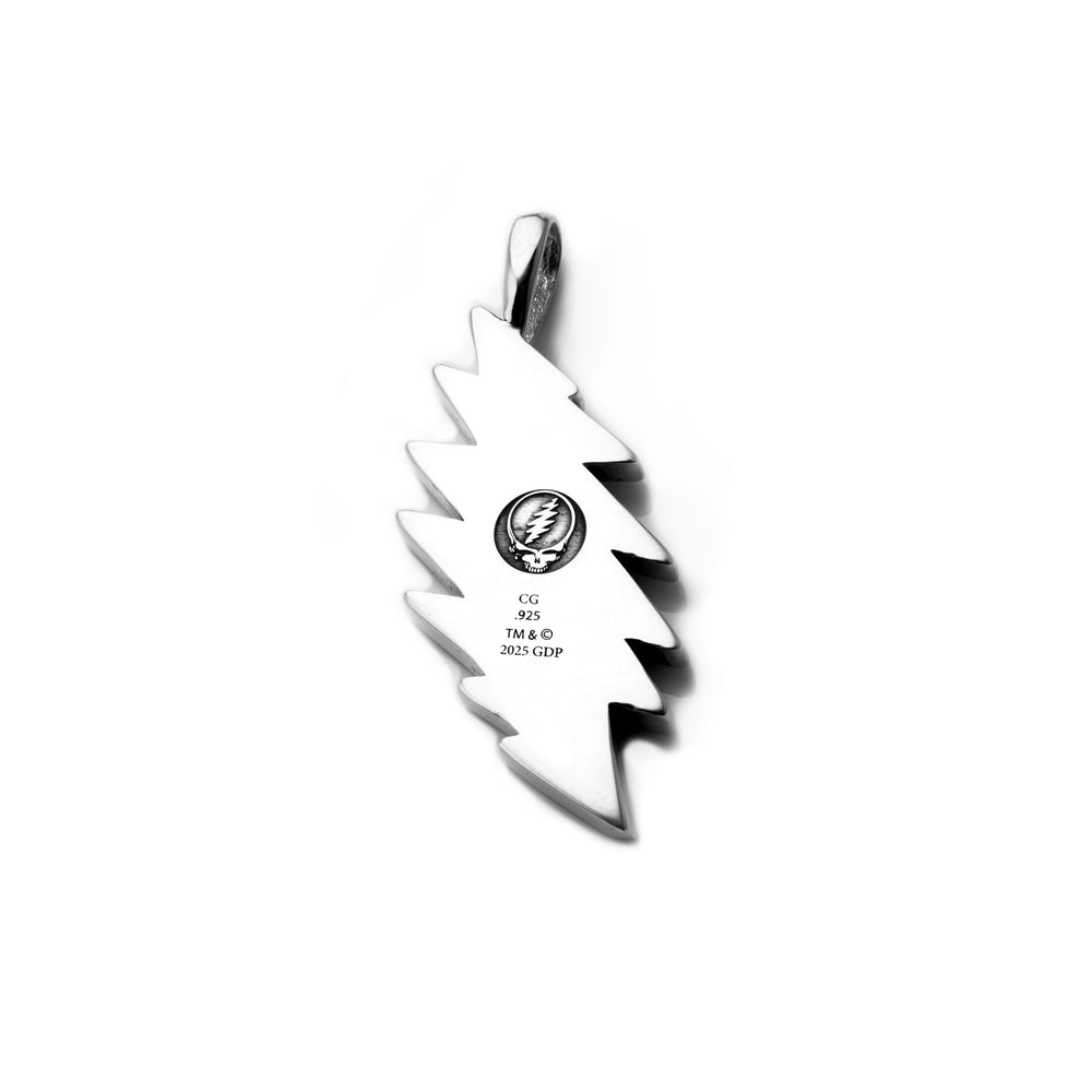 13-Point Lightning Bolt Celtic Knot Sterling Silver Charm Pendant