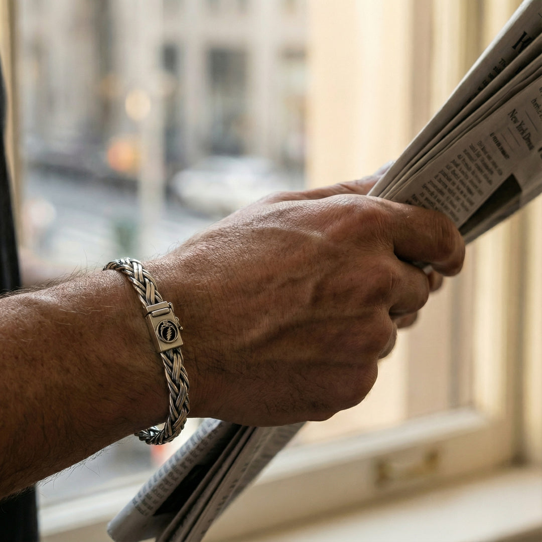 Steal Your Face Sterling Silver Bracelet