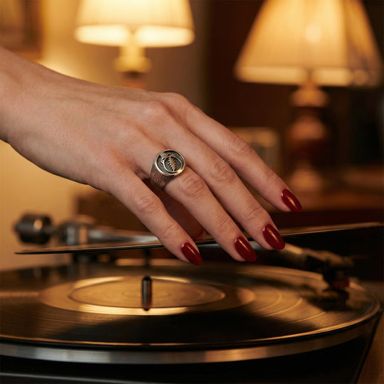 Steal Your Face Sterling Silver Signet Ring