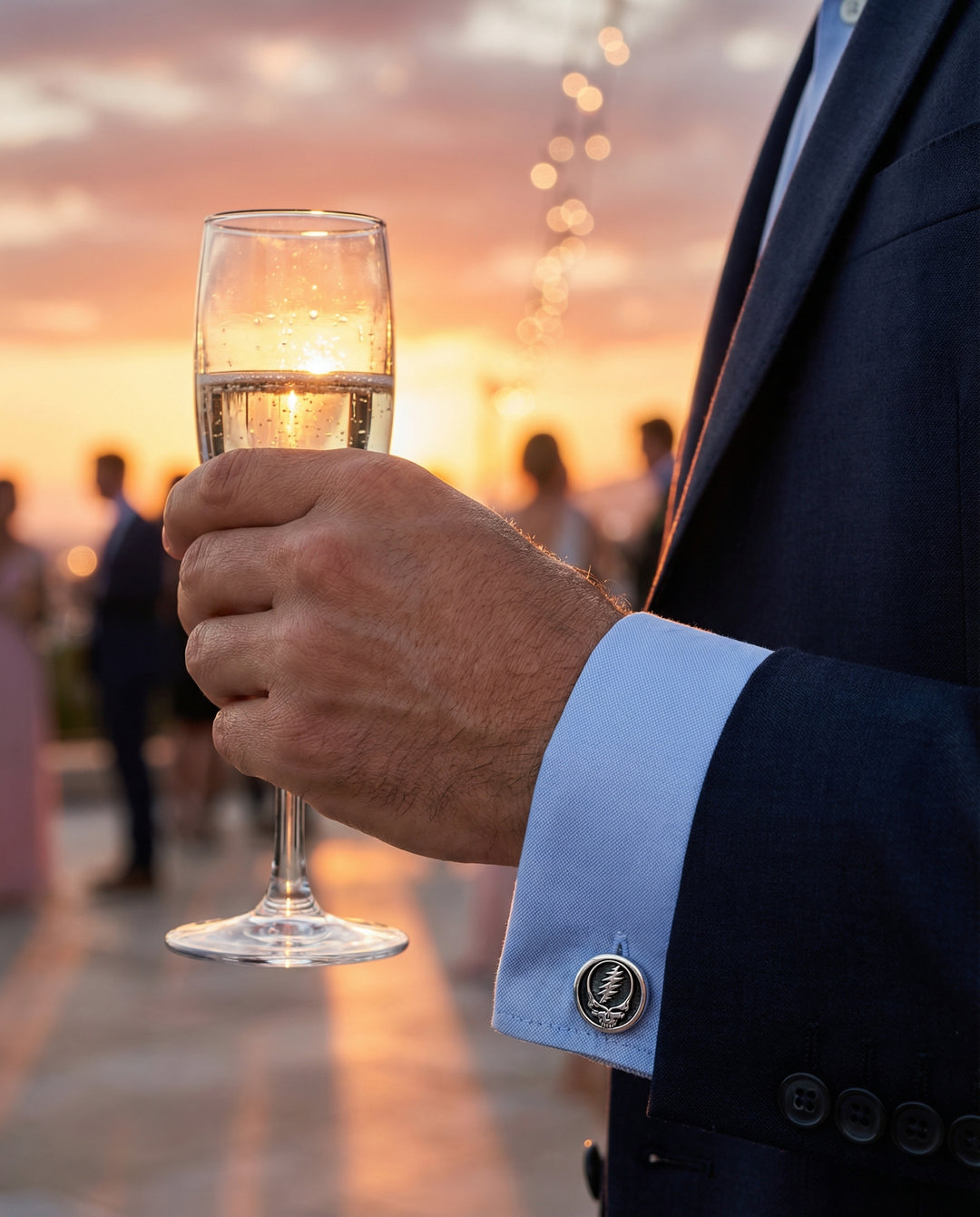 Steal Your Face Sterling Silver Cufflinks
