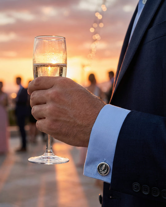 Steal Your Face Sterling Silver Cufflinks