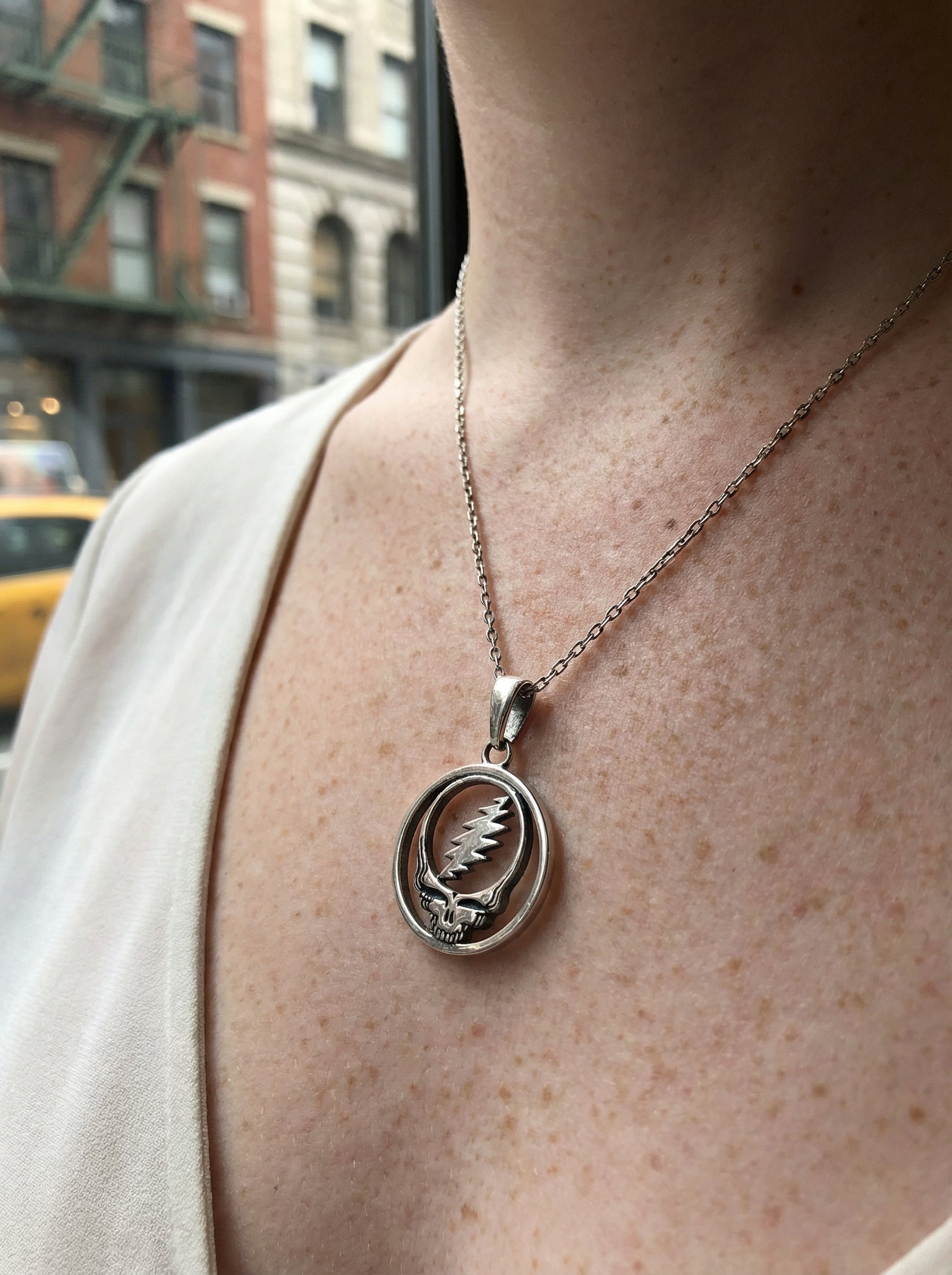 Steal Your Face Sterling Silver Necklace