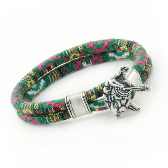 Terrapin Sterling Silver Emerald Road Cloth Rope Bracelet – Limited Edition