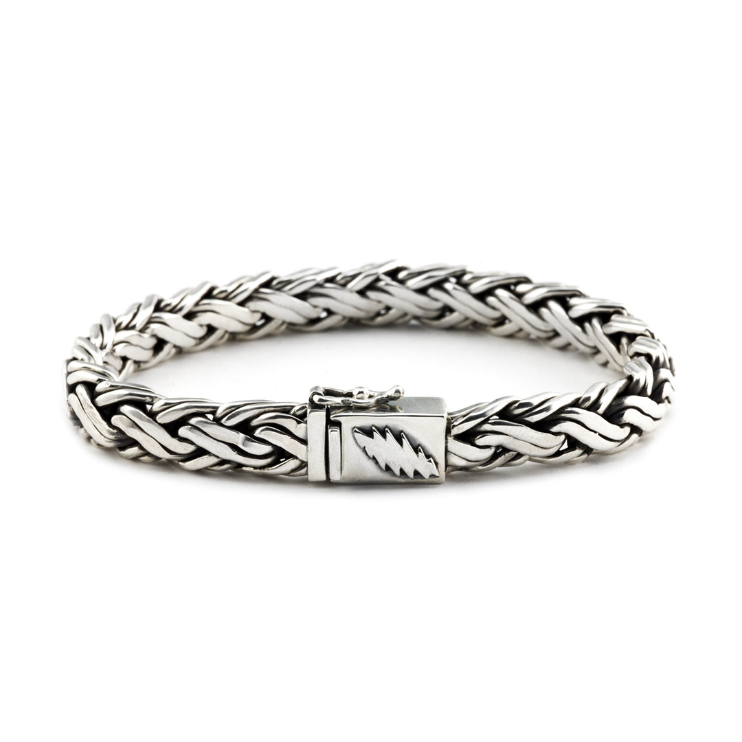 13-Point Lightning Bolt Sterling Silver Bracelet