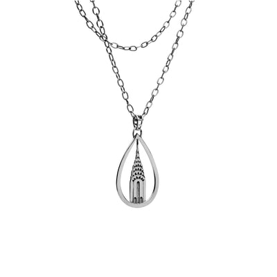 Chrysler Building Sterling Silver Necklace - Cynthia Gale New York - 1
