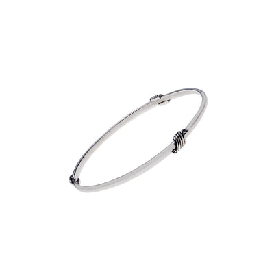 Elements Wind Sterling Silver Bangle - Cynthia Gale New York Jewelry