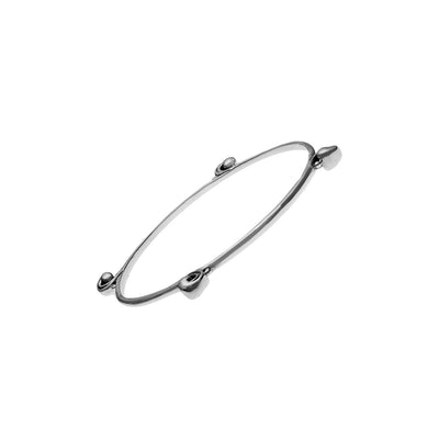 Elements Water Sterling Silver Bangle - Cynthia Gale New York Jewelry