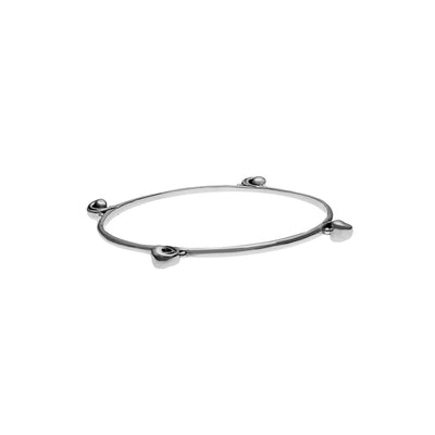 Elements Water Sterling Silver Bangle - Cynthia Gale New York Jewelry