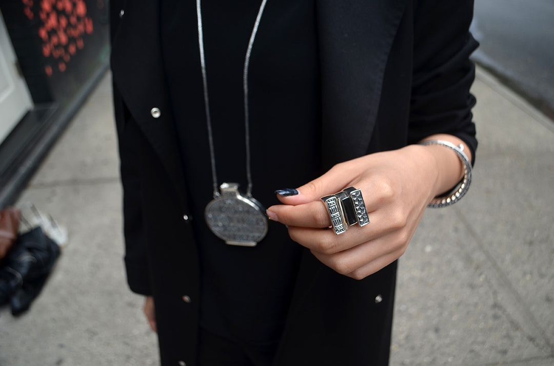 Wiener Werkstatte Stack Ring - Cynthia Gale New York Jewelry