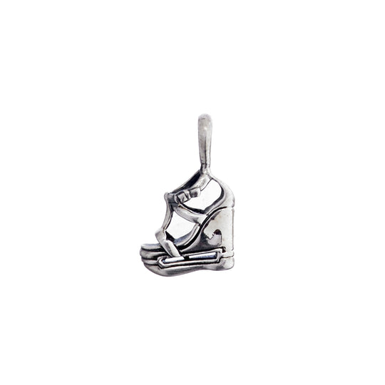 Walk On The Wild Side Platform Wedge Sterling Silver Charm