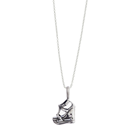 Walk On The Wild Side Platform Wedge Sterling Silver Charm