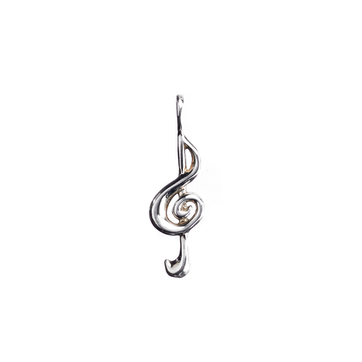 Music In Motion G-Clef Sterling Silver Charm