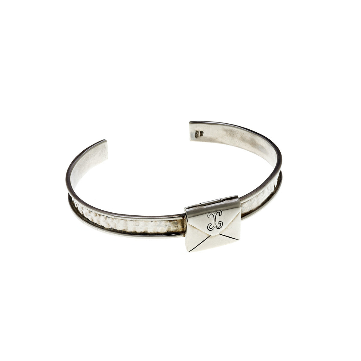 Love Letters Sterling Silver Envelope Cuff Bracelet - Cynthia Gale New York Jewelry