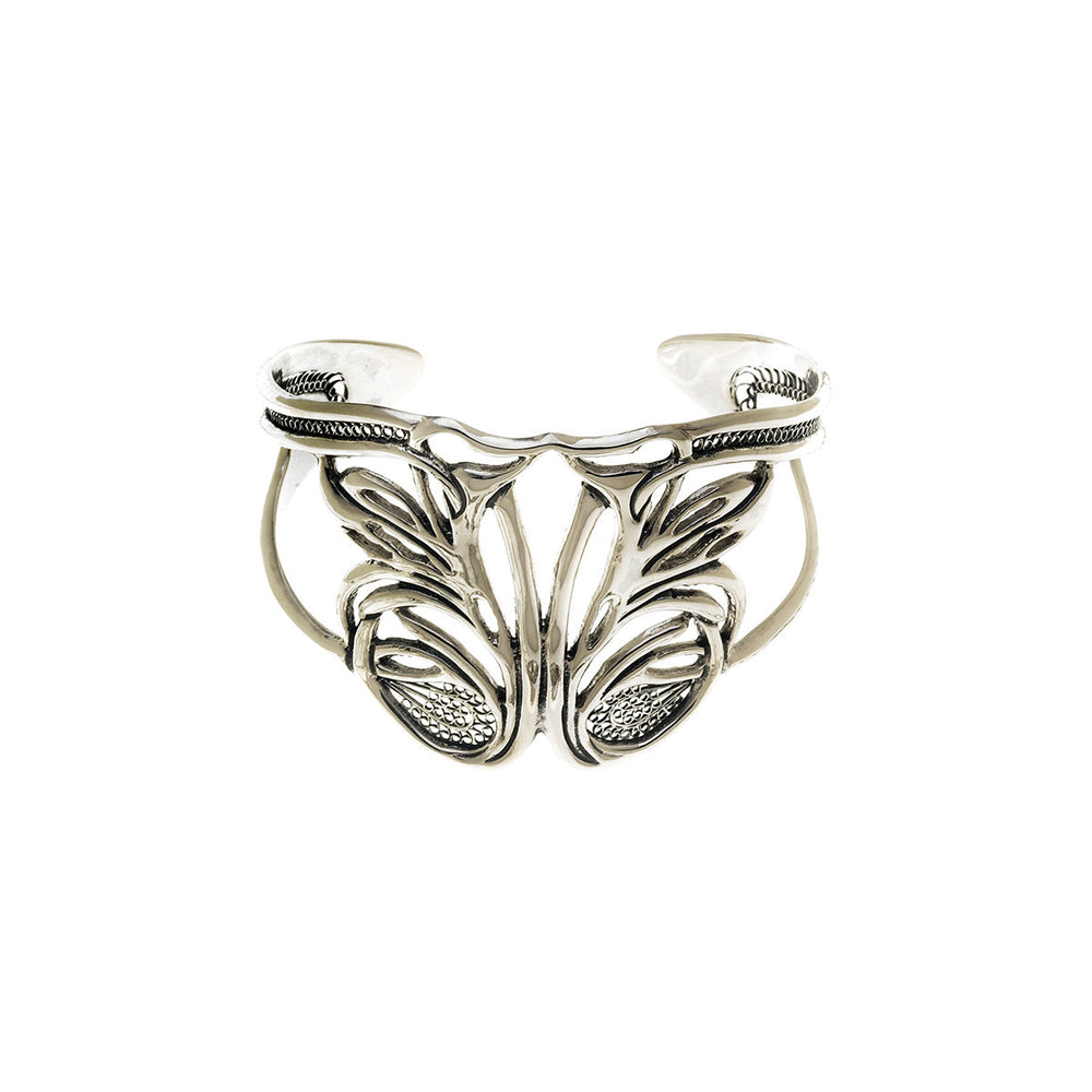 Belle Nouveau Statement Sterling Silver Cuff - Cynthia Gale New York Jewelry