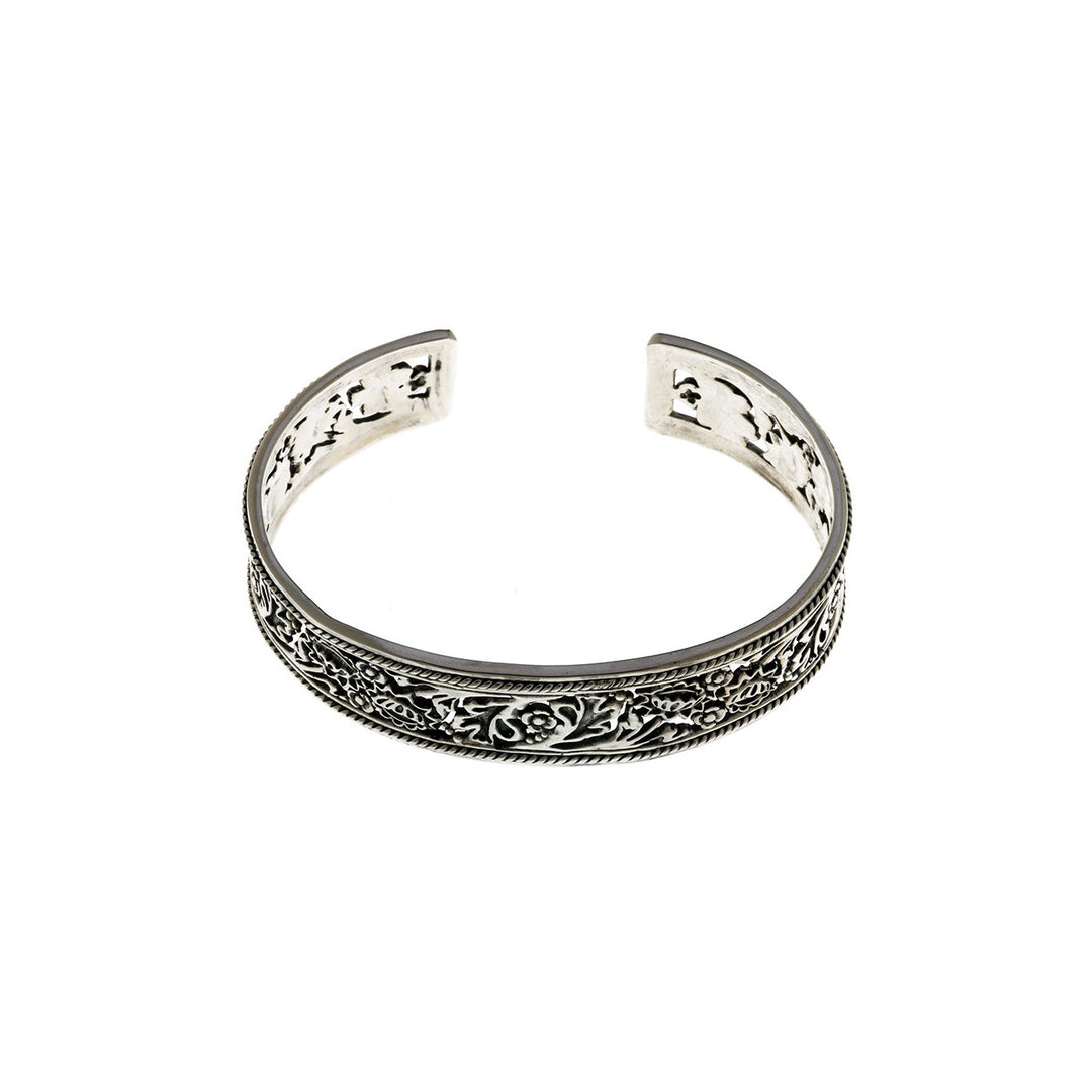 William Morris Hyacinth Sterling Silver Cuff - Cynthia Gale New York Jewelry