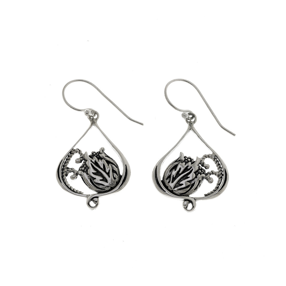 William Morris Hyacinth Sterling Silver Teardrop Earring - Cynthia Gale New York Jewelry