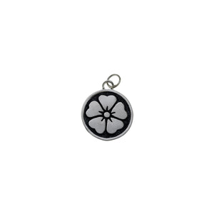 Ceremonial Kamon Sterling Silver April Cherry Blossom Charm - Cynthia Gale New York Jewelry