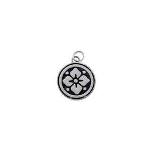 Ceremonial Kamon Sterling Silver November Gardenia Charm - Cynthia Gale New York Jewelry