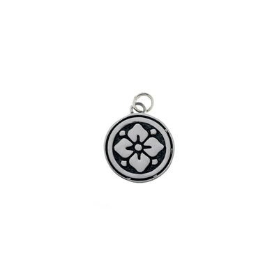 Ceremonial Kamon Sterling Silver November Gardenia Charm - Cynthia Gale New York Jewelry