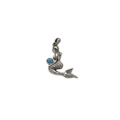 Splash Mermaid Sterling Silver Charm - Cynthia Gale New York Jewelry