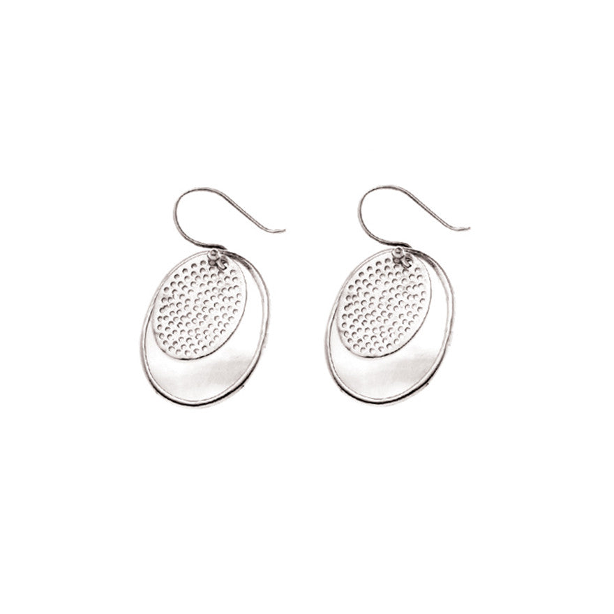 Forget Me Knot Oval Flutter Sterling Silver Earring - Cynthia Gale New York Jewelry