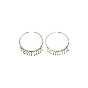 Chand Bali Small Fringe Sterling Silver Hoop Earring - Cynthia Gale New York Jewelry
