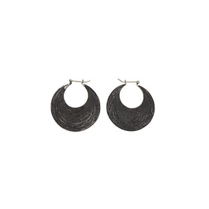 Chand Bali Small Disk Sterling Silver Hoop Earring - Cynthia Gale New York Jewelry